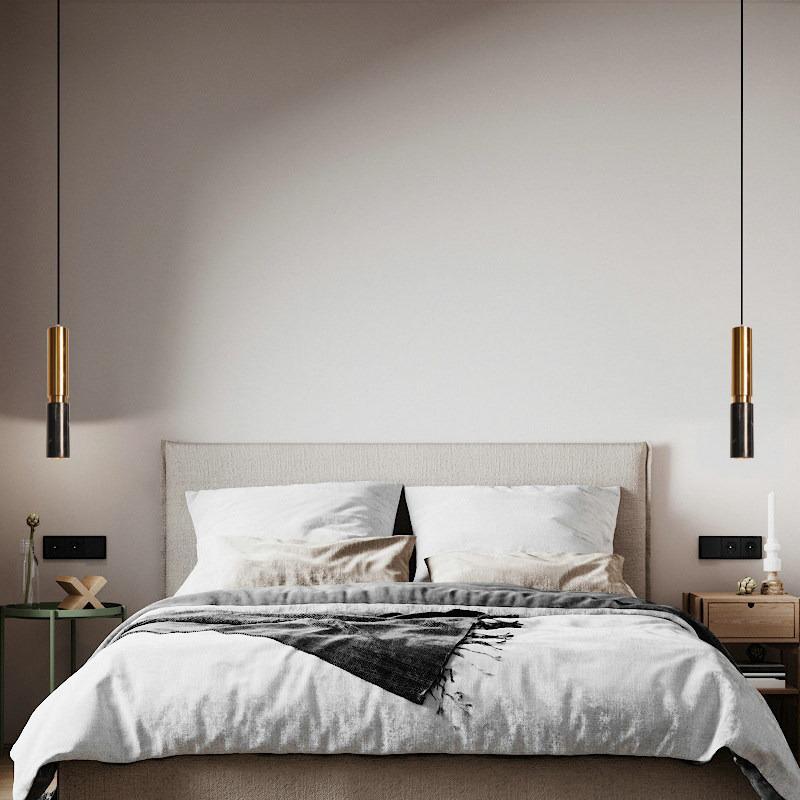 Modern Minimalist Marble Pendant Light for Nordic Bedroom, Dining Room, or Bar Counter