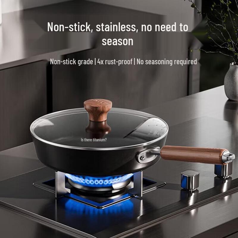 SUPOR 26cm Uncoated Cast Iron Frying Pan