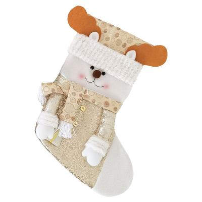 Weihnachten Plüsch Anhänger Ornament Weihnachtsmann Schneemann Rentier Hübscher dekorativer Beutel Festivalthema Feiertags Partydeko