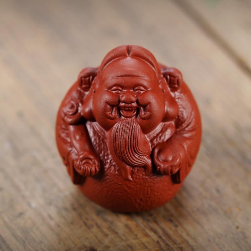 

Фіолетова Глина Приваблює Бога Багатства Чайний Звірок Вінтажний Чайний Ігровий Чайний Фігурка Грати Іграшки Чайний Zisha Статуетка Прикраси Настільна Колекція