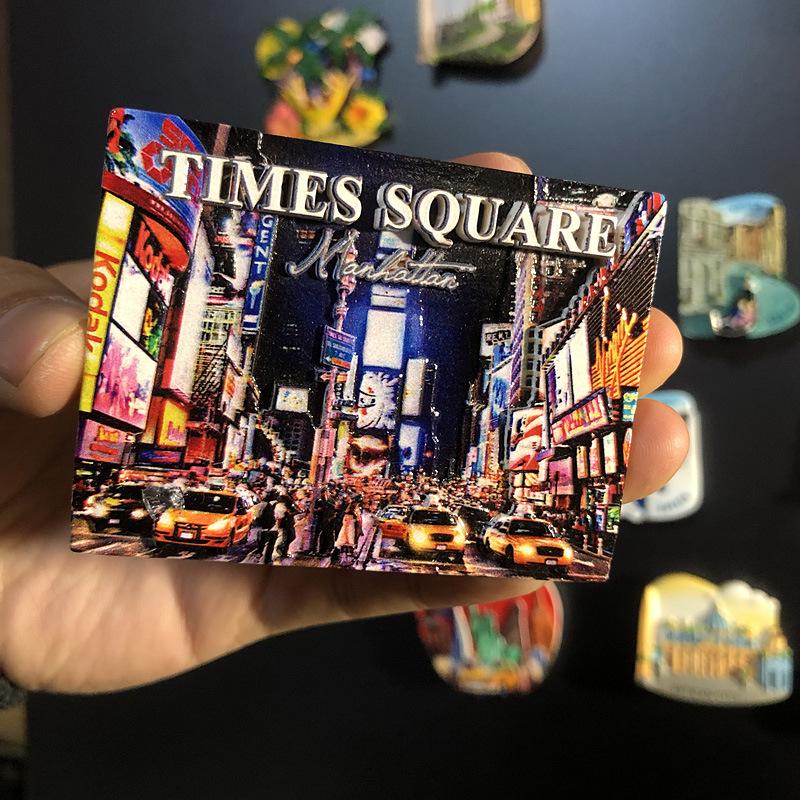 3D City Travel Souvenir Magnets: European and Global Regions