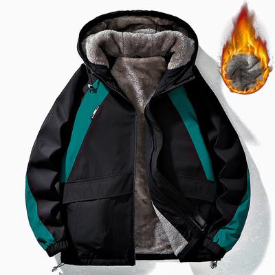 Winter Jacket Men Thick Warm Coat Fleece Coat Man Fashion Casual Outwear Outdoor Windproof Parkas Men's