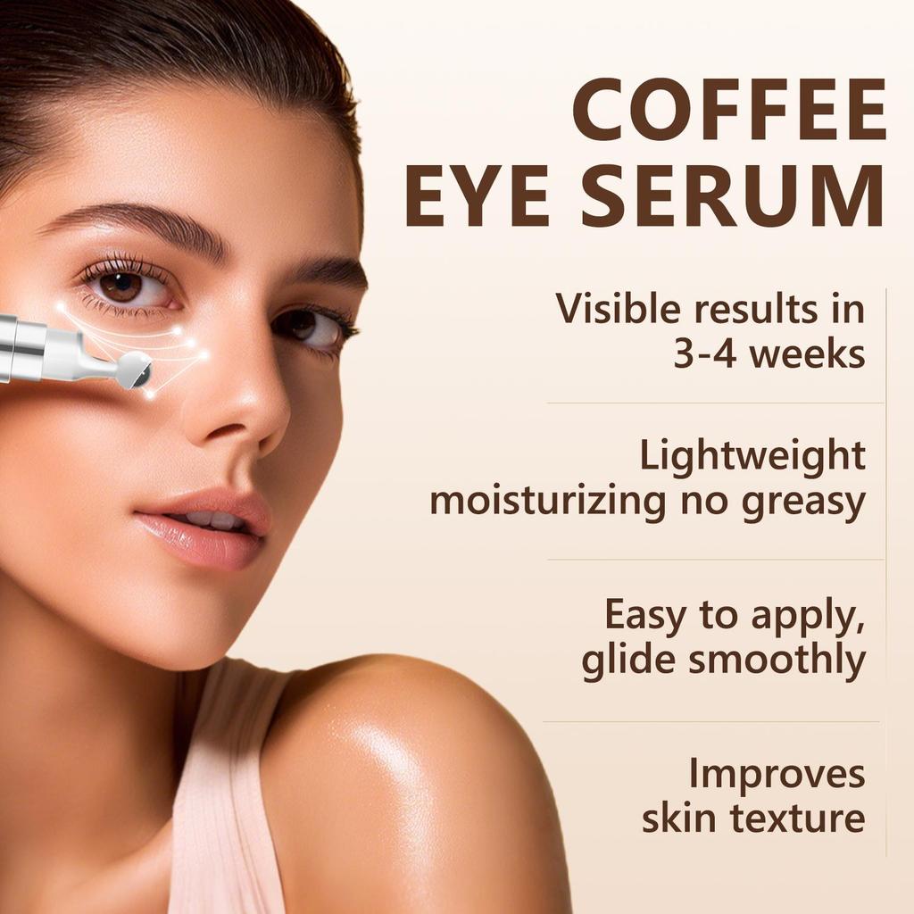 Coffee Essence Eye Cream-Hydration And Nourishment With Coffee Oil & Vitamin E-Lightweight Moisturizing No Greasy-Suitable For All Skin Types, 15ml