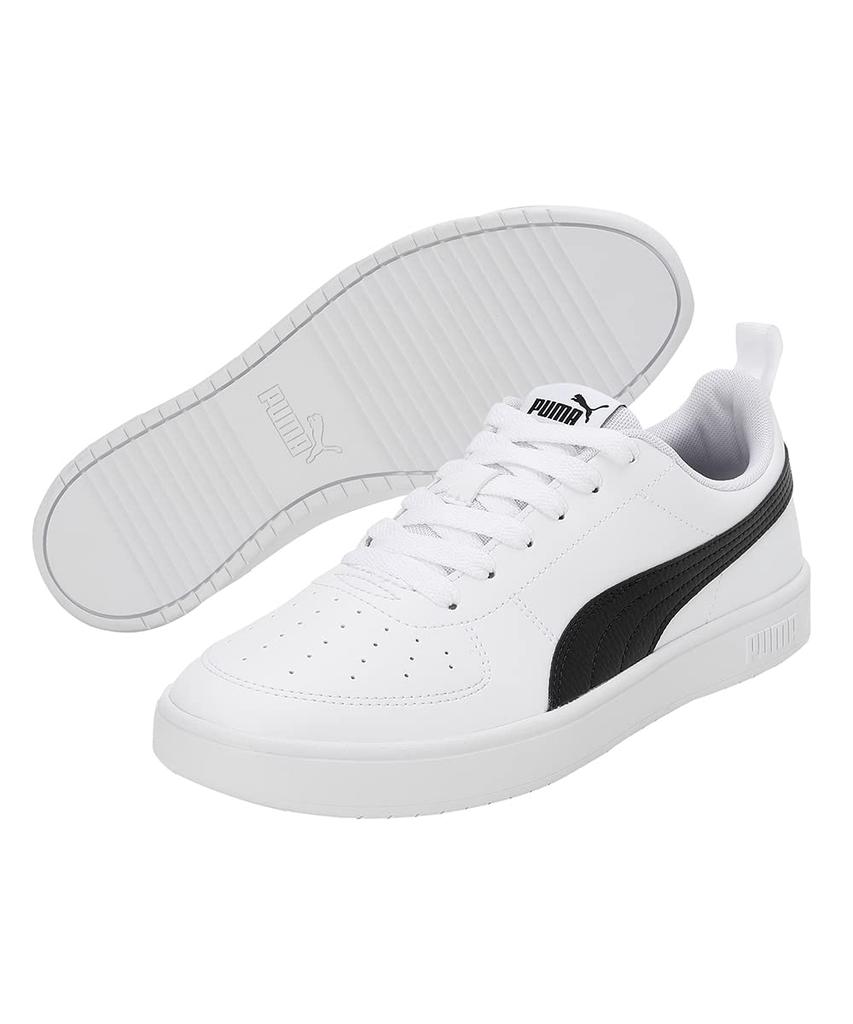 Puma Ricky Unisex 2025 Puma Black Size cm Sneakers, 387607, Adult, Spring/Summer Colors, White/Puma (02), 27.0