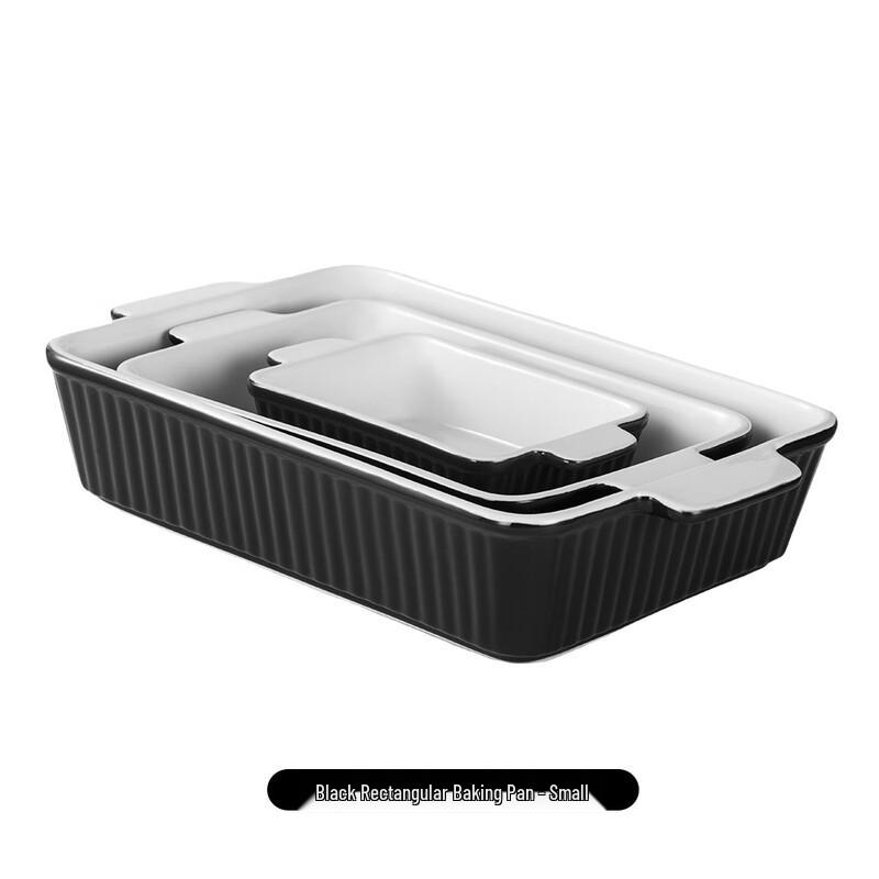Nordic Ceramic Rectangular Baking Dish with Handles
