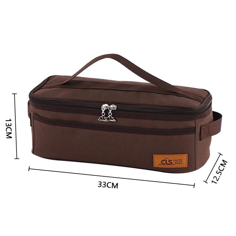 Multi-Purpose Lightweight Water-Resistant Organizer Bag Camping Cookware Travel Toiletry Storage for Road Trips & Hiking