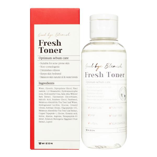 

MIZON тонер для лица Корея, веганский антибактериальный, для проблемной кожи, заживляющий, сужение пор, выравнивание тона 120 мл.
