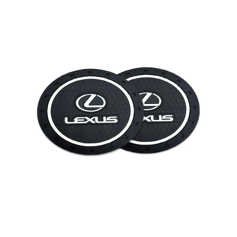 Car Anti Slip Coaster Anti-noise Water Cup Pad Cushion Car Styling For Lexus ES RX NX LS UX LM LX GX LC RZ IS CT GS RC HS SC LBX