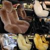 Universal Winter Car Seat Cushions Australian Sheepskin Autumn Winter Warm Fur Seat Cover Auto Interior Accessories
