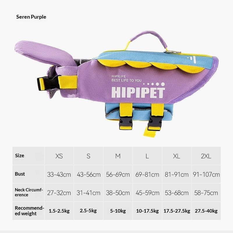 Summer Dog Life Jacket Buoyancy Suit Pet Supplies Golden Retriever Large Dog Swimming Life Jacket