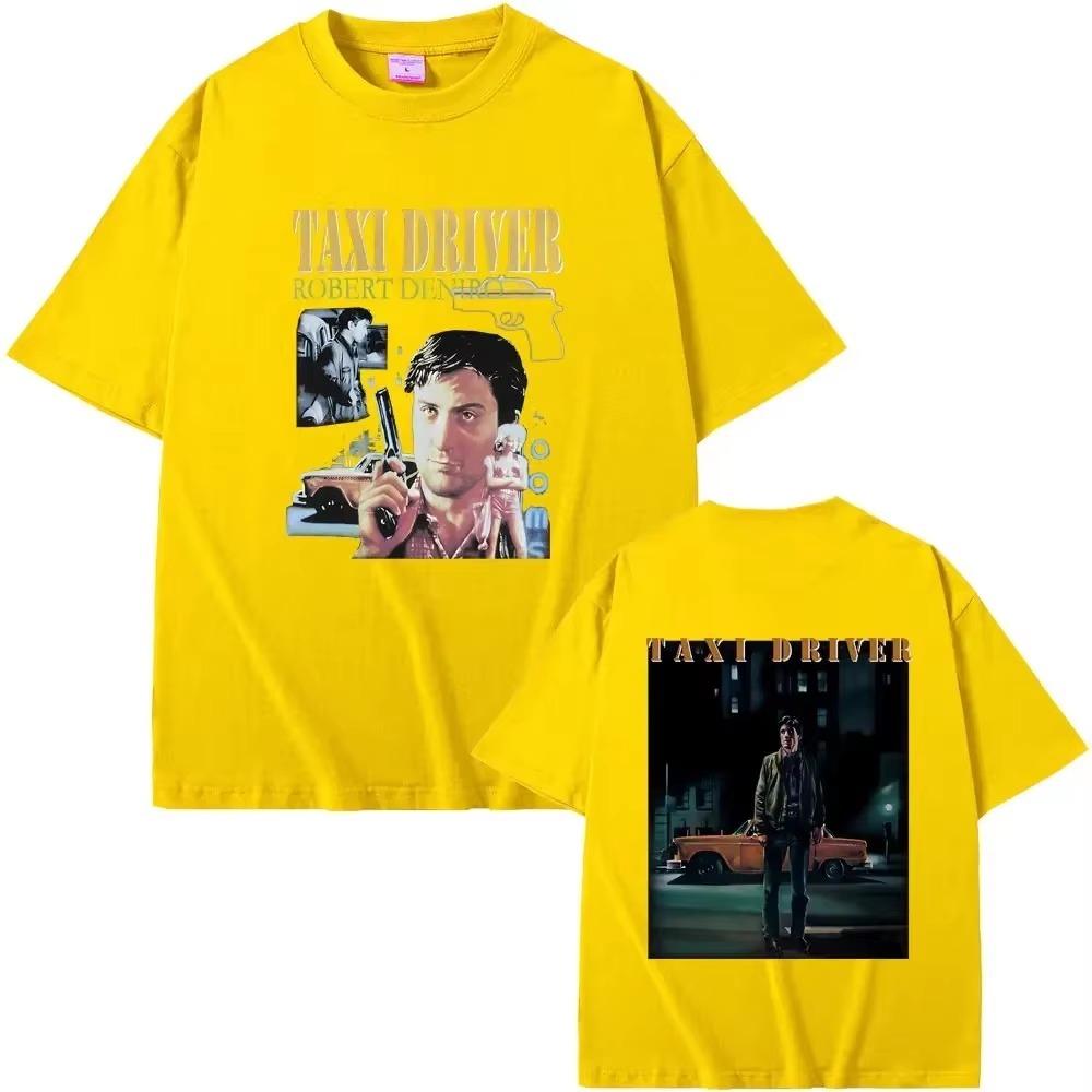 Classic Horror Thriller Movie Taxi Driver Robert De Niro Graphic T-shirt Men's Casual Oversized T Shirts Male Vintage Tees Tops