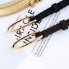 Mei Mary Belt - women's top grain leather fashion accessory - korean style minimalist slim belt