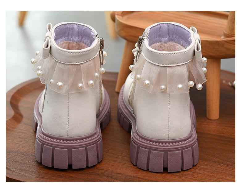 Girls' Princess Cartoon Fleece-Lined Autumn/Winter Boots - 2025 New Style Short Boots