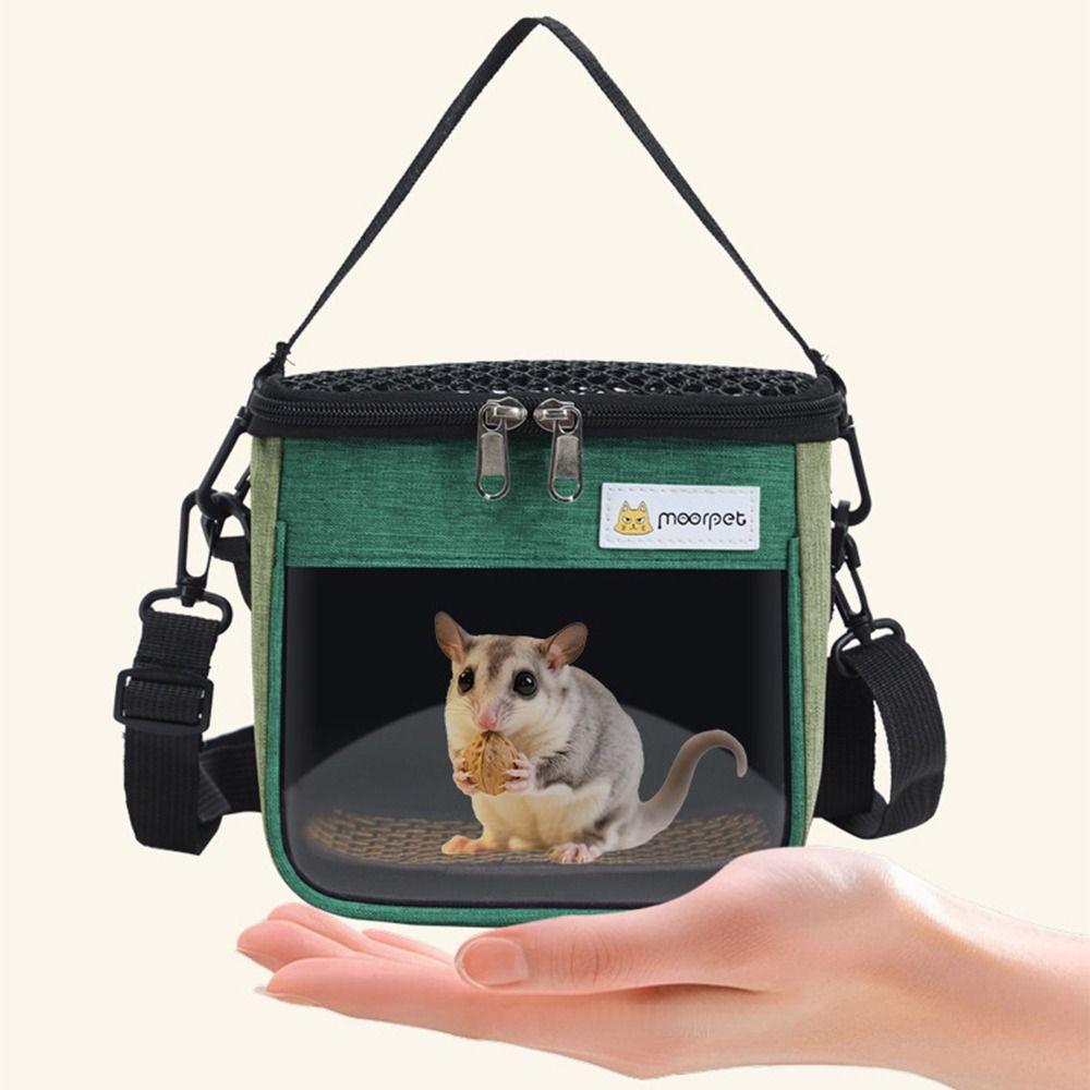 Clear View Pet Takeaway Bag Handheld Pet Backpack Pet Carrying Box Chinchilla Outdoor Cage  Bird