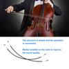 2pcs Black Color Cello Tail Rope Nylon Material Cello Accessory Cello Tailpiece  For 3/4 4/4 Cello