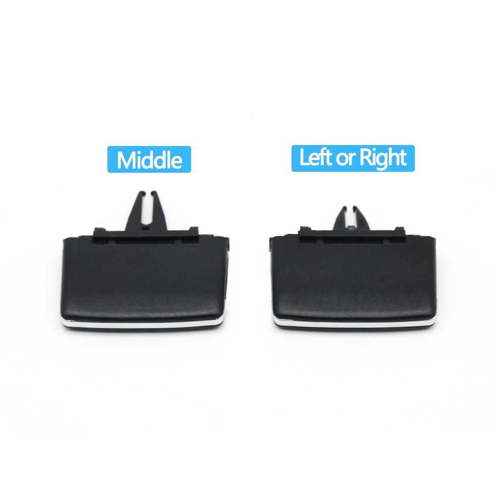 Car Front Air Vent Middle Left Right AC Vent Grille Tab Clip Slider For Mercedes Benz C Class W204 C300 2011 2012 2013 2014