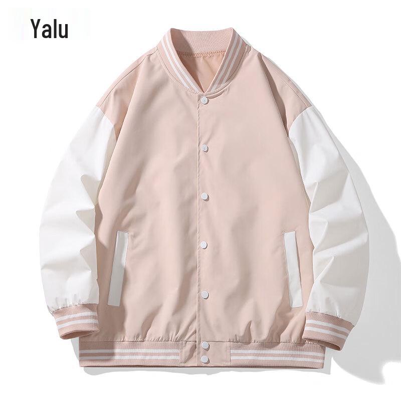 

Yalu Men s Contrast Patchwork Baseball Jacket 2XL