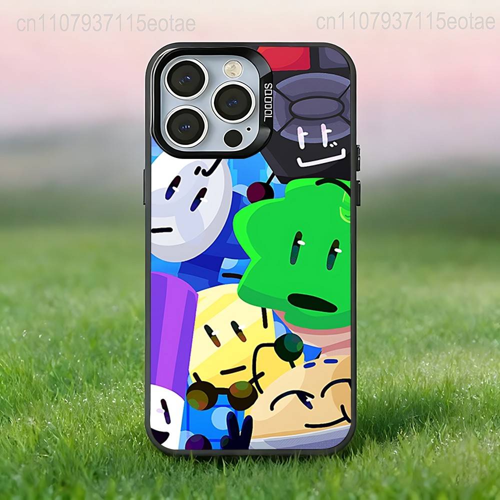 Bfdi Battle for Dream Island 2 Black Phone Case Compatible with iPhone 17 16 15 14 13 12 11, Pro, Max, Plus, E, Air, Mini
