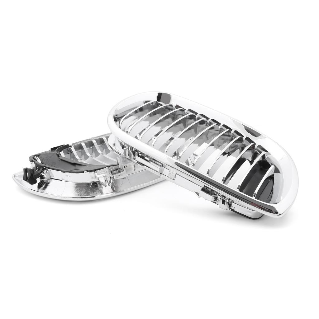 Front Kidney Hood Grille Grill For BMW E46 3 Series 4 Door 2002-2005 Chrome