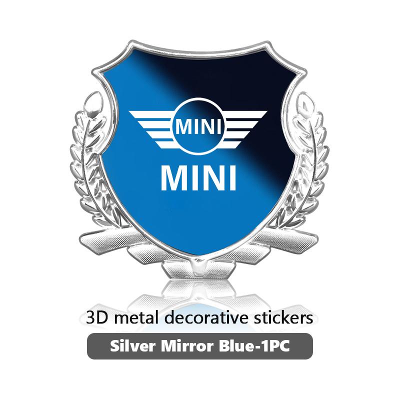 

Car Emblem 3D Alloy Badge Sticker Auto Window Decoration Decal Accessories For MINI R55 R56 F55 F56 Cooper One JCW Clubman