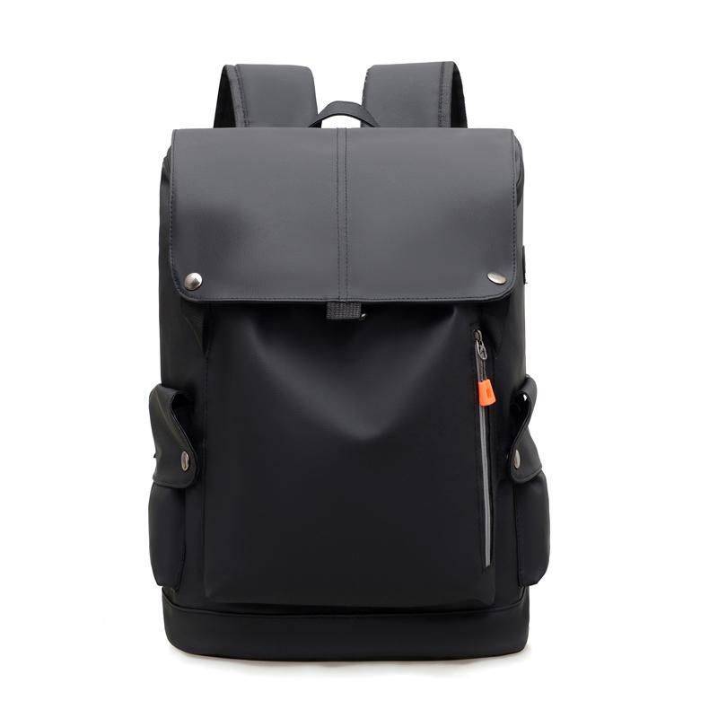 Minimalist Waterproof Backpack with Front Zipper Pocket Laptop Compartment Men's and Women's Urban Style Bag