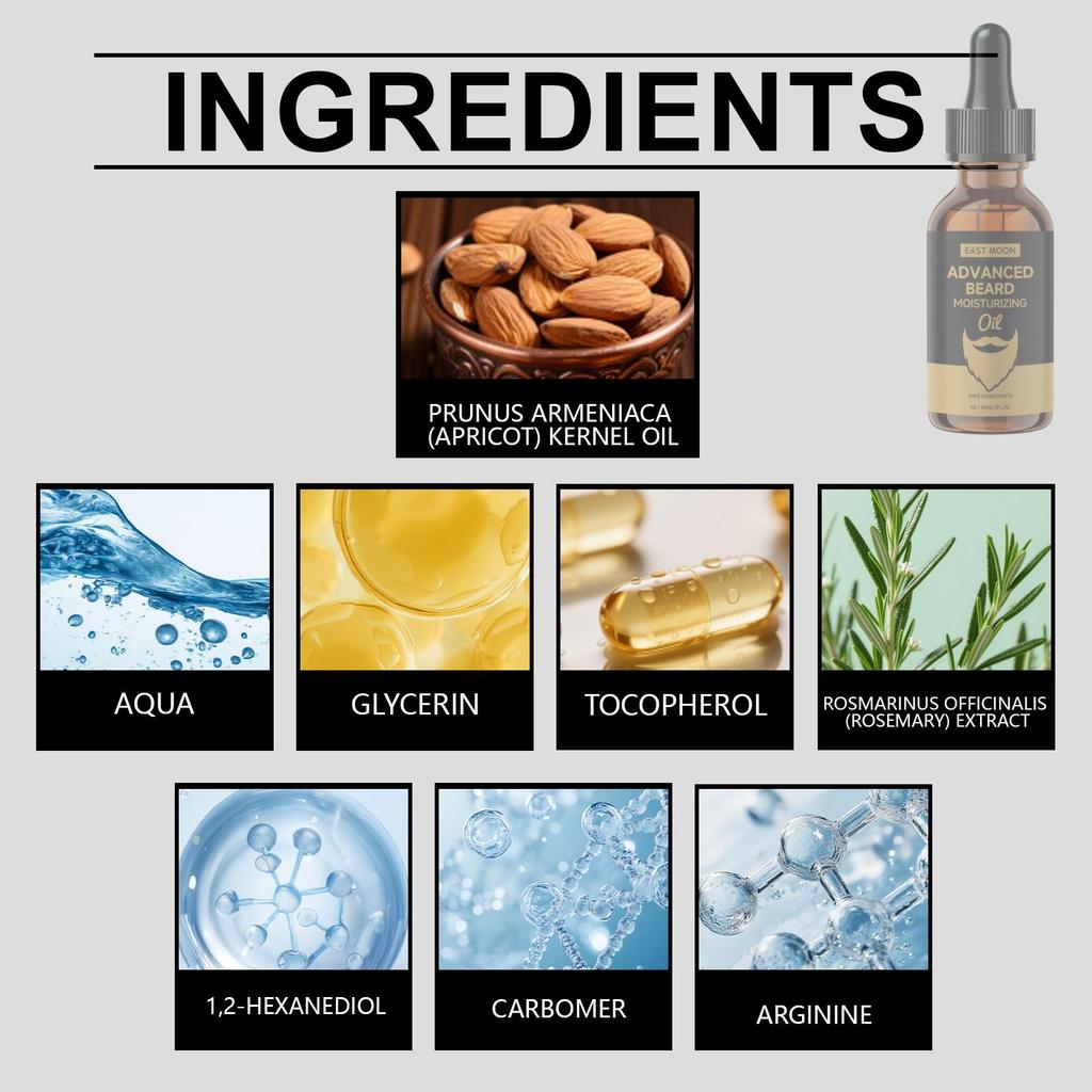 Beard Wash & Care Set: Beard Cleansing Cream + Beard Care Oil. Provides Cleansing and Care, Long-lasting Moisture, Prevents Dryness and Frizz.