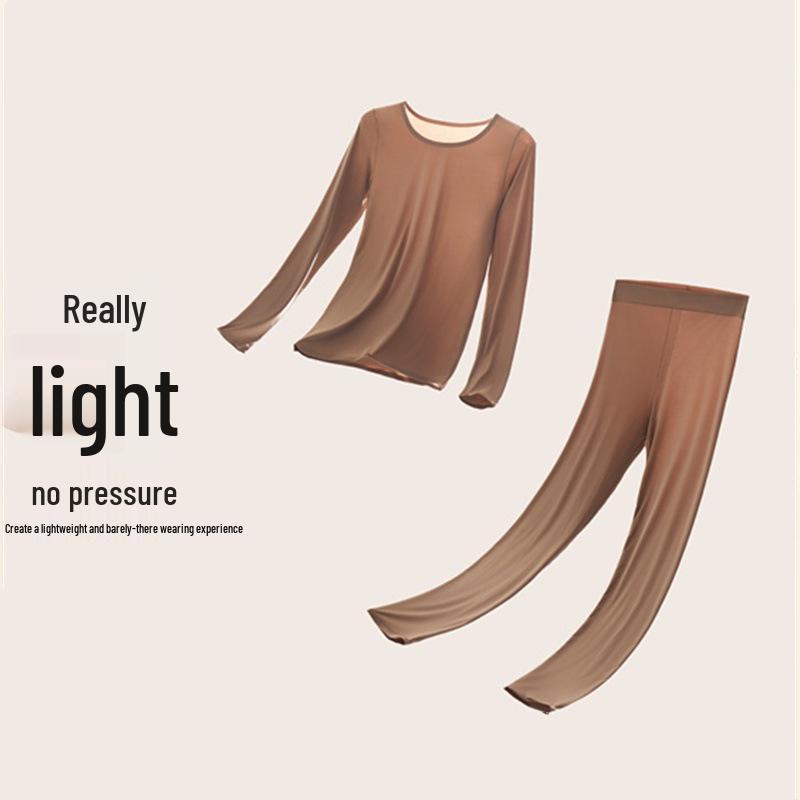 Ultra-Thin Birch HS800 Women's Autumn Seamless Hydrating Shirt & High Elasticity Warm Underlayer Set
