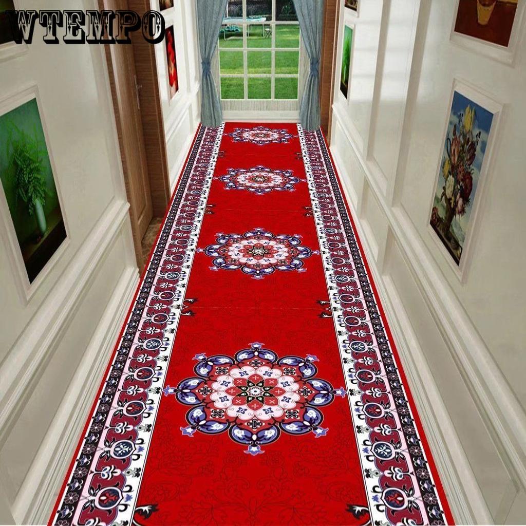 WTEMPO Long Carpet Corridor Stairway Hotel Kitchen Carpe Door Mat Foot Mat Door Mat Entrance Mat