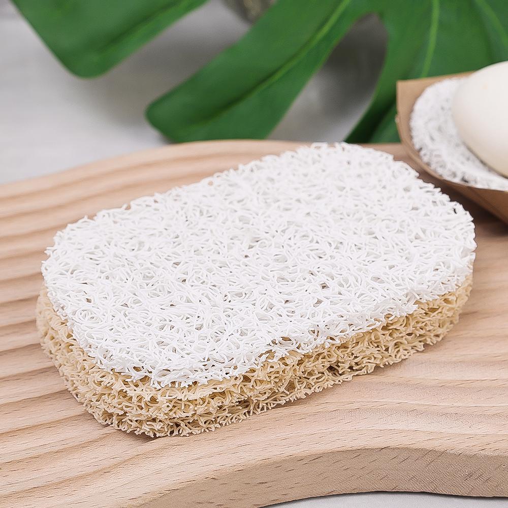 5PCS Soap Saver Pad Non-Slip Mildew Proof Self Draining Soap Pad Household PVC Soap Holder Kitchen Bathroom Cleaning Supplies