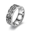 Men's Rotating Cross Titanium Steel Ring - European & American Style Stainless Steel Jewelry