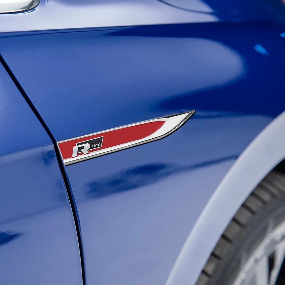 2025 Heißes Auto Metall GTI GTD R Line Logo Seitenkarosserie Kotflügel Emblem Aufkleber Für Volkswagen VW Polo Golf Passat Tiguan Arteon Taigo Ca