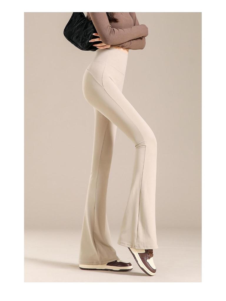 High-Waist Yoga Horseshoe Pants: Tummy Control, Slimming, Barbie Flare, Autumn Outerwear for Women