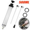 200/500cc Manual Fuel Suction & Filler Fluid Extractor Car Oil Change Brake Auto Syringe with Hose Evacuator Pump for ATV Boat