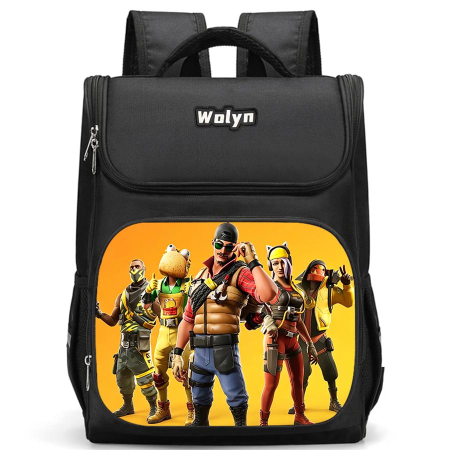 Fortnite Roomy Animated School Daily Pack with Multiple Compartments, Durable Children Backpack for Boys & Girls Ages 6-10