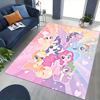 1pc My Little Pony Friendship Is Magic Chair Mat - Anime Cartoon Design, Non-Slip Carpet for Office Chairs, Suitable for Home Decor, Living Room, Bedr