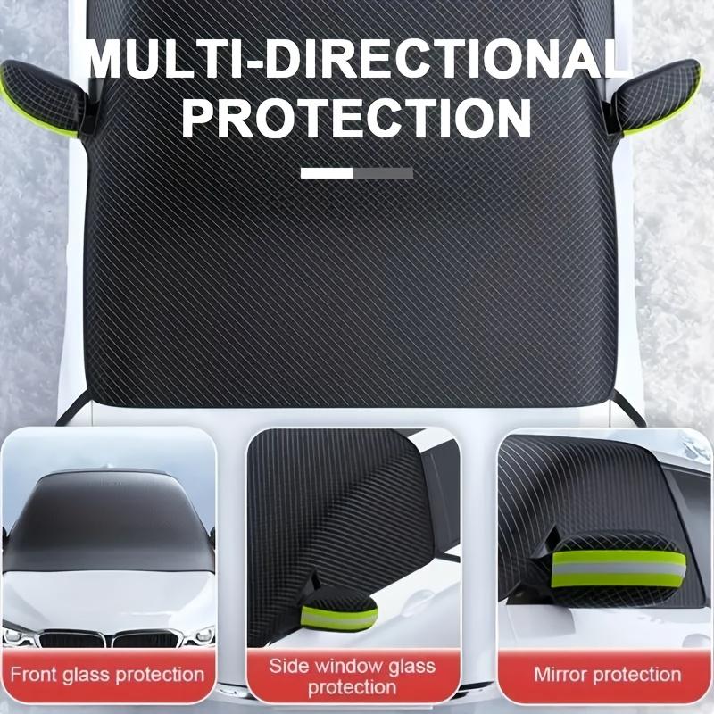 Durable Oxford Fabric Windshield Cover with UV Protection & Snow Shield, Easy Install & Durable for Winter Driving, Snowy Road Safety, Flexible Design