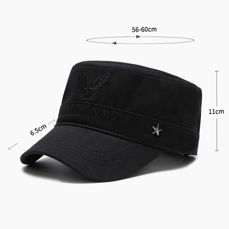 Men's Spring Autumn Flat Cap Outdoor Cap Military Caps Training Cadet Caps Army Visors Hat