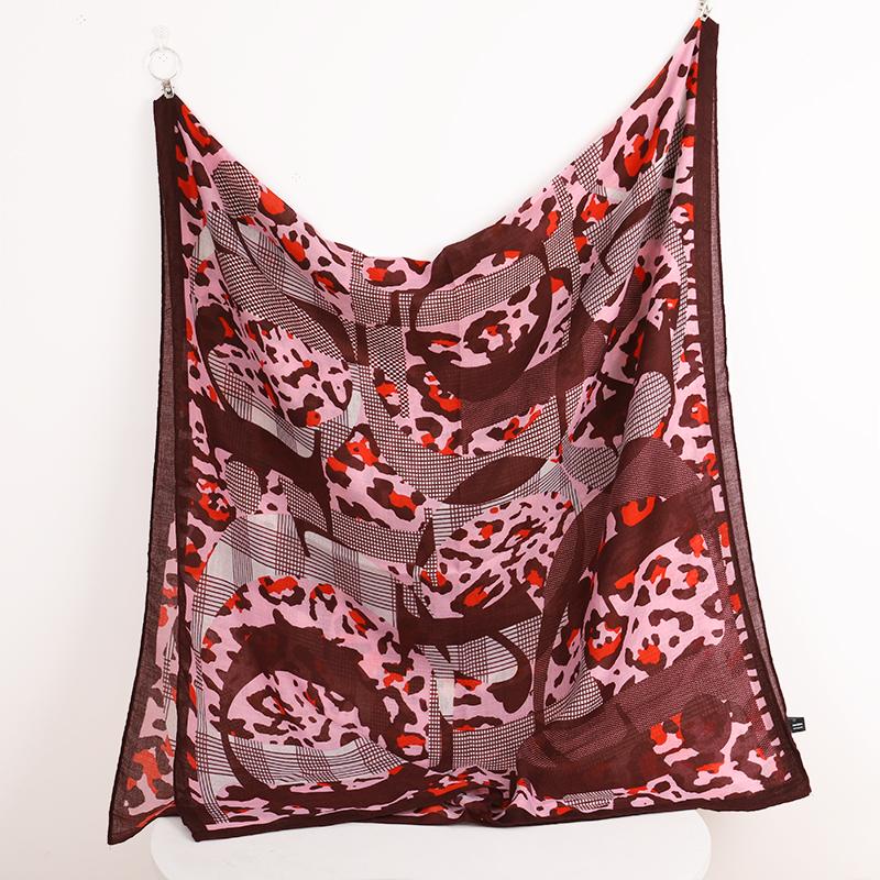 Luxury New Women Cotton Scarf Large Shawls Pashmina Hijab Foulard Echarpe Brand Designer Print Lady Beach Stole Head Scarves