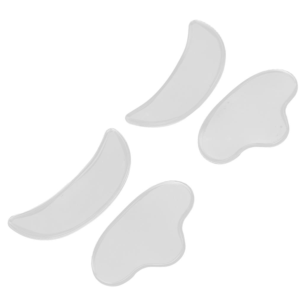 4Pcs Silicone AntiWrinkle Sticker Reusable Facial Eye Fine Line Removal Beauty Pads