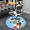 1pc Garfield Office Round Area Rug, Under Office Chairs Bedroom Living Room Home Decor A1016085