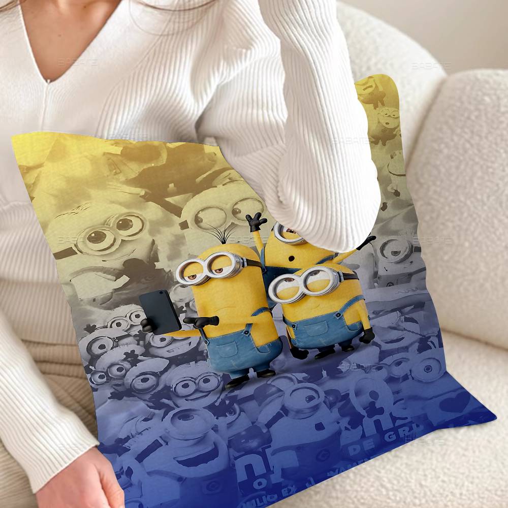Cartoon L-Lovely Cute M-Minions Pillow Cover Sofa Cushion Cover Home Room Decoration Children Gift