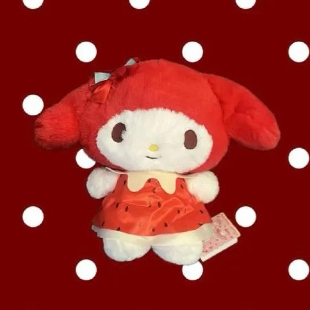 Sanrio My Melody Plush Toy Strawberry Color Hello