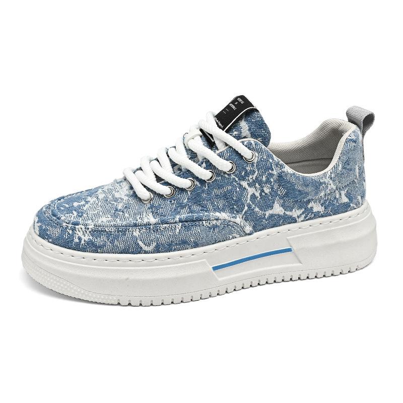 

2024 summer new men s low-top skateboard shoes Hong Kong style student platform canvas shoes sports live broadcast niche men s shoes 44 зелений