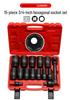 15-Piece Impact Socket Set: 3/4-Inch, Hexagonal & Star, Extended, Heavy-Duty, for Tire Removal