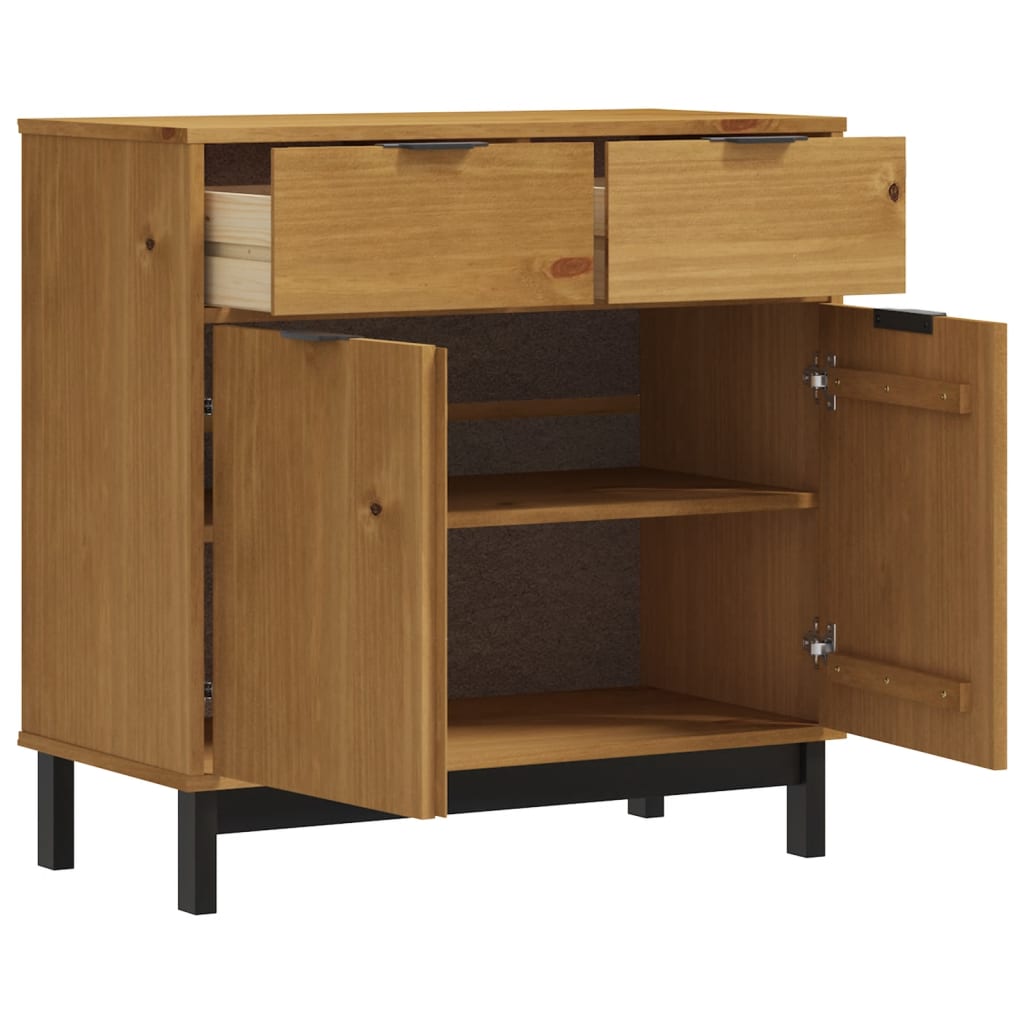 Sideboard FLAM 80x40x80 cm Solid Pine Wood