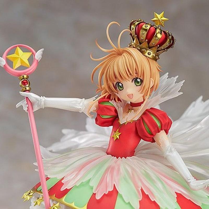 28cm Card Captor Sakura Sakura Dress Up Kawaii Anime Figure Model Statue Collection Desktop Decoration Ornament Toys Gifts
