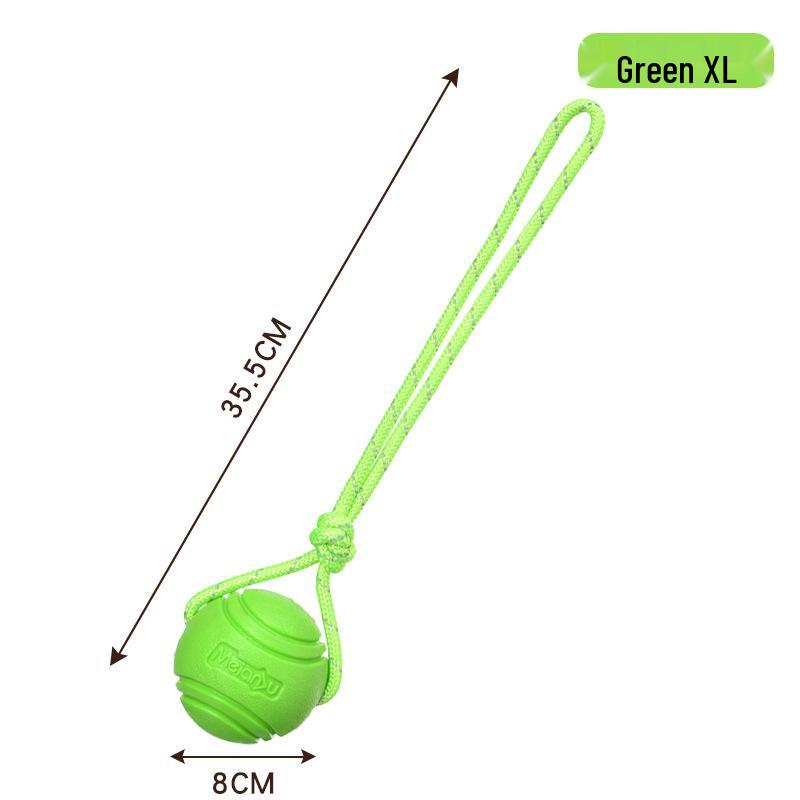 Meianju Dog Chew Ball: Durable Rubber Toy for Fetching and Biting