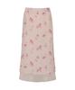 LOULOUSEOUL Bonbon Floral Layered Skirt (Apricot)