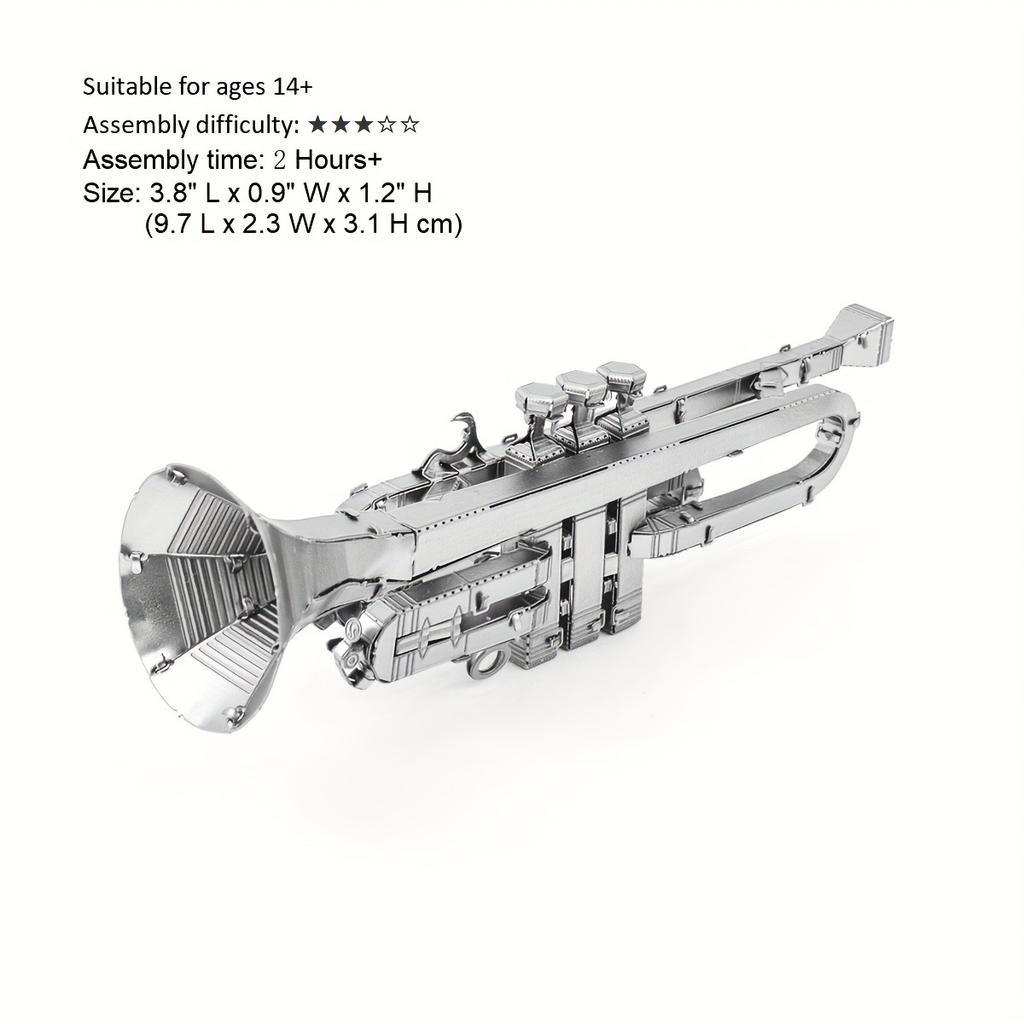 3D Metal Assembled Model DIY Jigsaw Puzzle Instruments Piano Guitar Drum Cello Bass Model Handicrafts Desktop Ornament Toy Gift