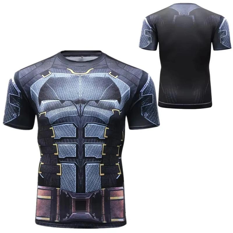 Men's and Women's Simple 3D T-shirt Captain America/Spider Man/Iron Man Printed Summer Short Sleeve Round Neck Loose